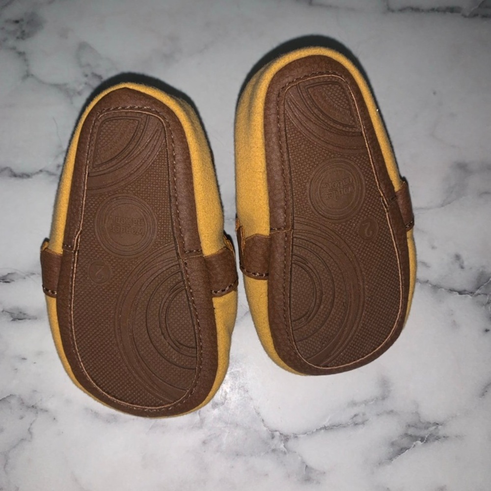 Brown and Yellow Kids Shoes